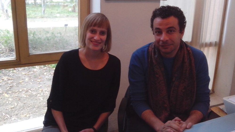 Jana de Graef and HU-co-worker Mohammed Mamdouh. © Zuyd University